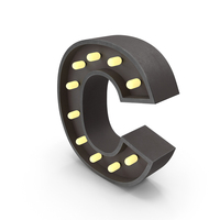 Bulb Letter C PNG & PSD Images