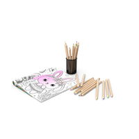 Children's Coloring Book PNG & PSD Images