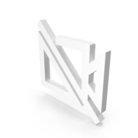 White No Video Outline Icon PNG & PSD Images