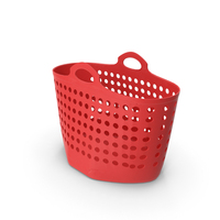 Red Plastic Basket PNG & PSD Images