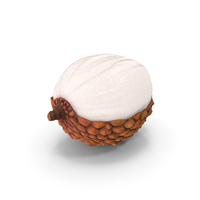 Half Peeled Lychee Yellow PNG & PSD Images