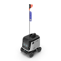 Delivery Robot Kiwibot White PNG & PSD Images