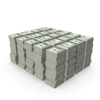 Stacks of 100 Dollar Bills Packs PNG & PSD Images