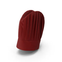 Tall Chef Hat in Red Color PNG & PSD Images
