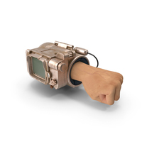 Steampunk Style Wristband on the Arm PNG & PSD Images