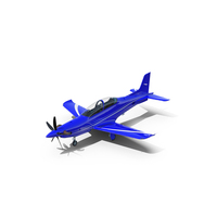 Blue Training Aircraft PNG & PSD Images