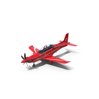 Training Aircraft Pilatus PC-21 Red PNG & PSD Images