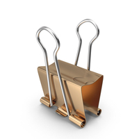 Brass Binder Clip PNG & PSD Images
