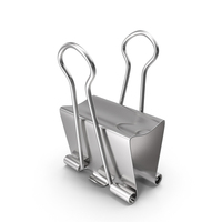 Silver Binder Clip PNG & PSD Images