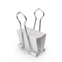 White Binder Clip PNG & PSD Images