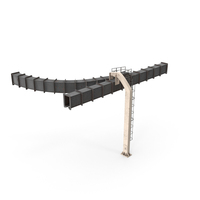 Monorail One Straight Line Part With Switch PNG & PSD Images