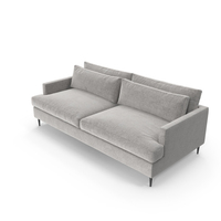Modern Sofa With Leg (Grey) PNG & PSD Images