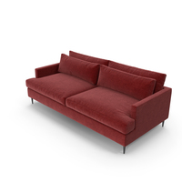 Modern Sofa With Leg Red PNG & PSD Images