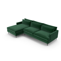 Modern Corner Sofa With Leg Green PNG & PSD Images