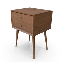 Mid Century Nightstand PNG & PSD Images
