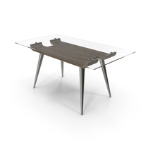 Dining Table With Glass Top PNG & PSD Images