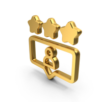 Gold Customer Rating Symbol PNG & PSD Images