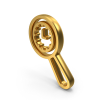 Search Time Gold Symbol PNG & PSD Images