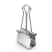 Silver Binder Clip PNG & PSD Images