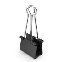 Black Binder Clip PNG & PSD Images