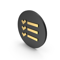 Icon Check List Black Gold PNG & PSD Images