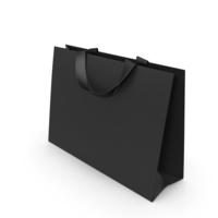 Black Paper Shopping Bag PNG & PSD Images