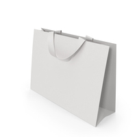 White Paper Shopping Bag PNG & PSD Images