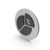Icon Circle Diagram Black Gold PNG & PSD Images