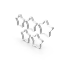 5 Round Star Frame Rating Symbol PNG & PSD Images