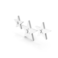 Three Star Rating Center Frame Icon PNG & PSD Images