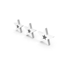 Three Star Rating Centre Star Icon PNG & PSD Images