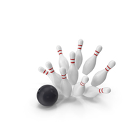 Bowling Pins And Ball PNG & PSD Images