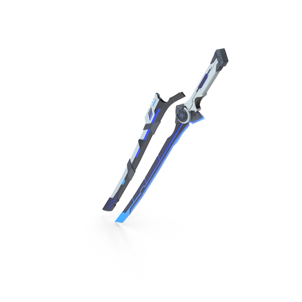 Sci Fi Sword Blue PNG & PSD Images