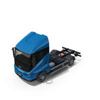 Truck BYD ETM6 Chassis Blue PNG & PSD Images