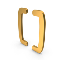 Gold Brackets Icon PNG & PSD Images