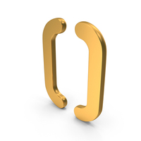 Speech Brackets Icon Gold PNG & PSD Images