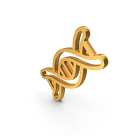 DNA Double Helix Icon Gold PNG & PSD Images
