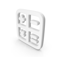 Calculator White Symbol PNG & PSD Images