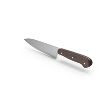Dark Wood Chef's Knife PNG & PSD Images