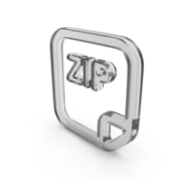 Zip File Glass Symbol PNG & PSD Images