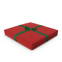 Red Christmas Gift Box PNG & PSD Images