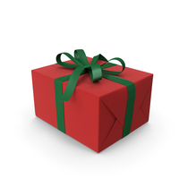 Red Christmas Gift Box PNG & PSD Images