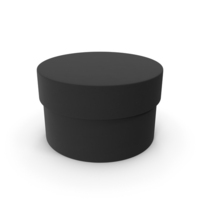 Black Cylinder Box PNG & PSD Images