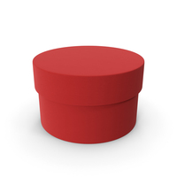 Red Cylinder Box PNG & PSD Images