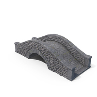Small Stone Arch Bridge Gray PNG & PSD Images