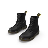 Dr Martens 1460 Smooth Black PNG & PSD Images