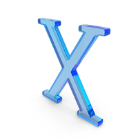 Greek Letter Chi Icon Glass PNG & PSD Images