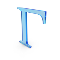 Greek Letter Gamma Icon Glass PNG & PSD Images