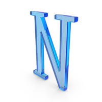 Greek Letter Nu Icon Glass PNG & PSD Images