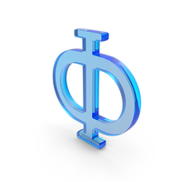 Greek Letter Phi Icon Glass PNG & PSD Images